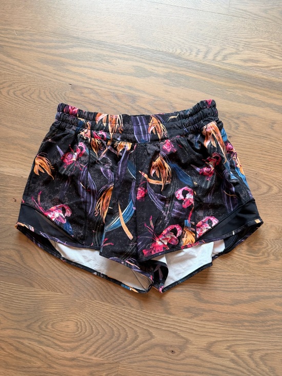 lululemon athletica Pants - Lululemon Black and Floral Running Shorts